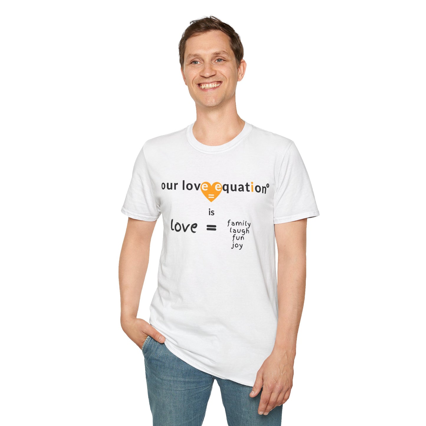 OUR LOVE EQUATION family Unisex Softstyle T-Shirt