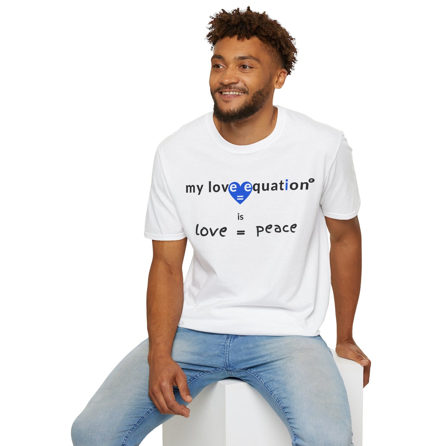 MY LOVE EQUATION Peace Unisex Softstyle T-Shirt