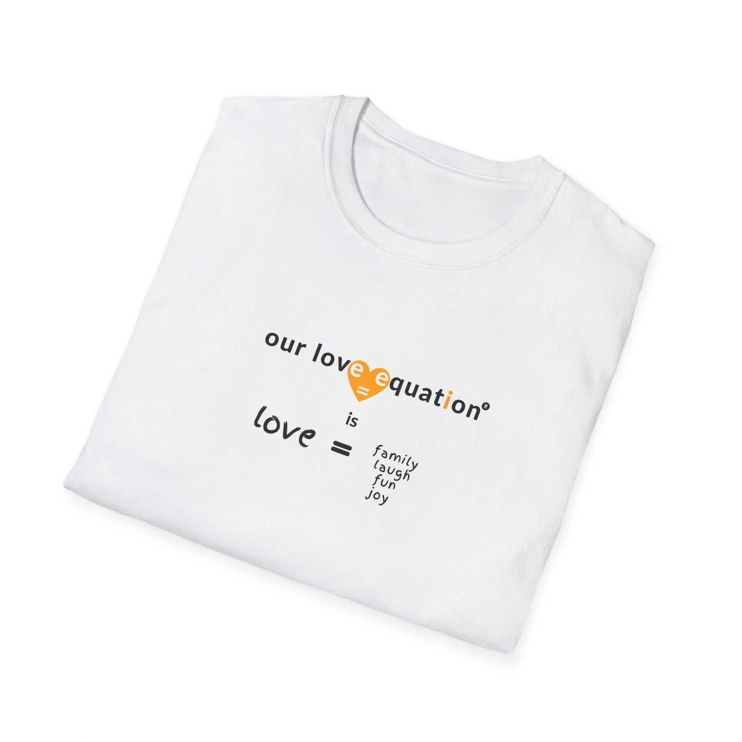 OUR LOVE EQUATION family Unisex Softstyle T-Shirt