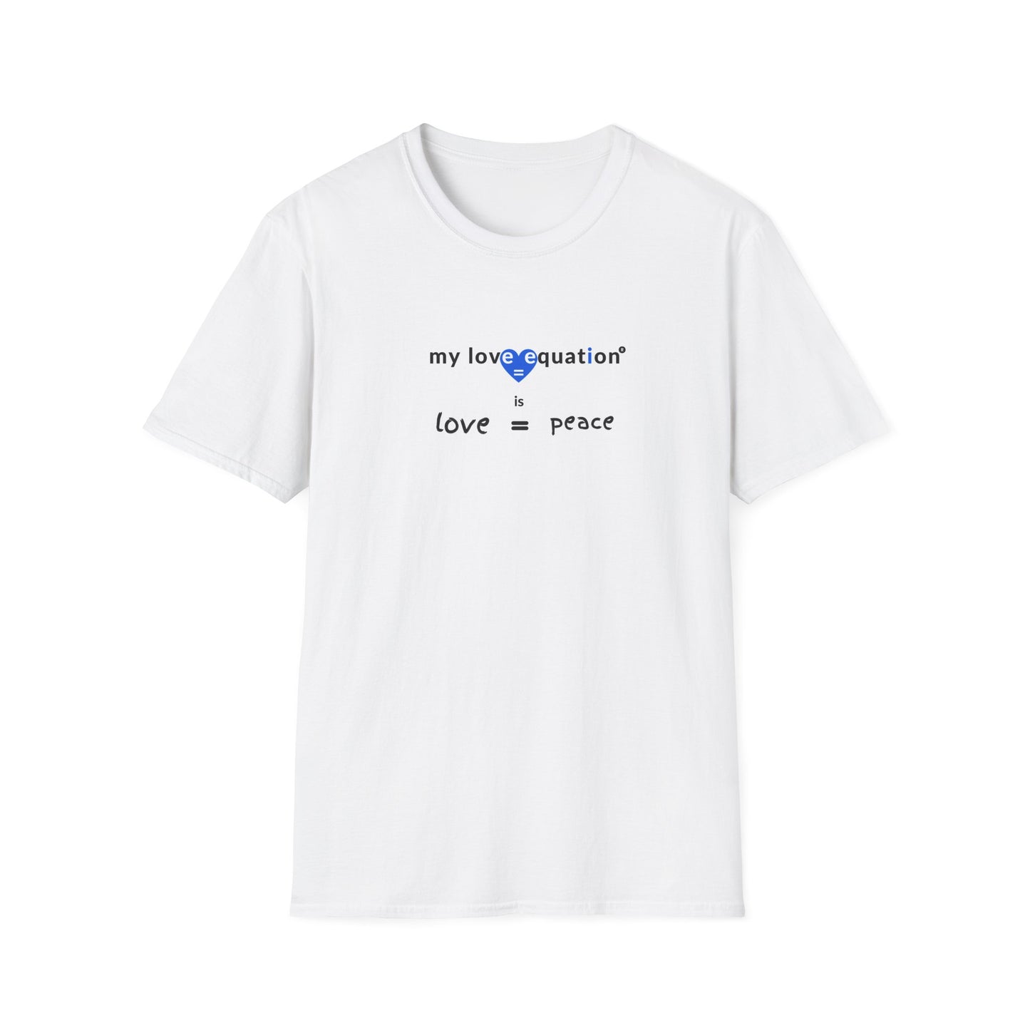 MY LOVE EQUATION Peace Unisex Softstyle T-Shirt