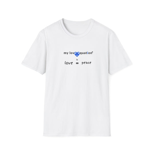 MY LOVE EQUATION Peace Unisex Softstyle T-Shirt