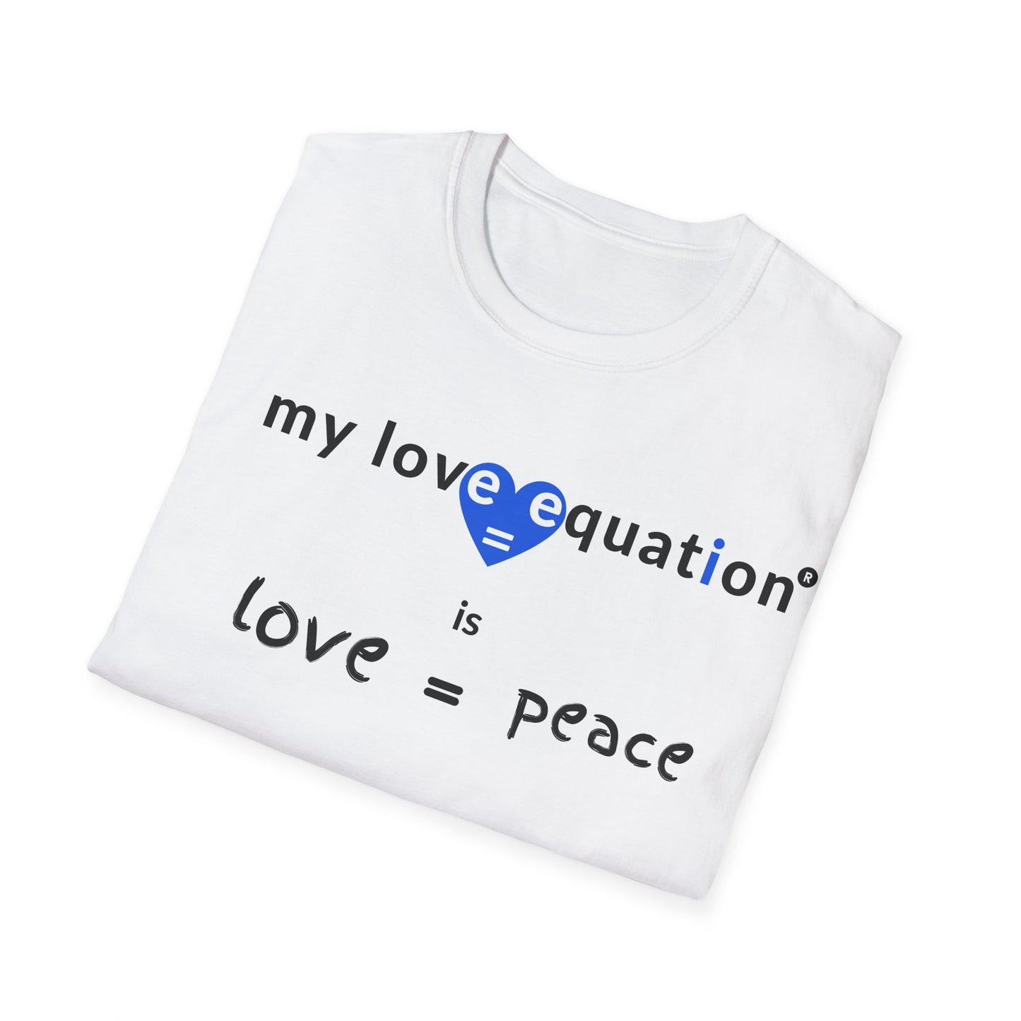 MY LOVE EQUATION Peace Unisex Softstyle T-Shirt
