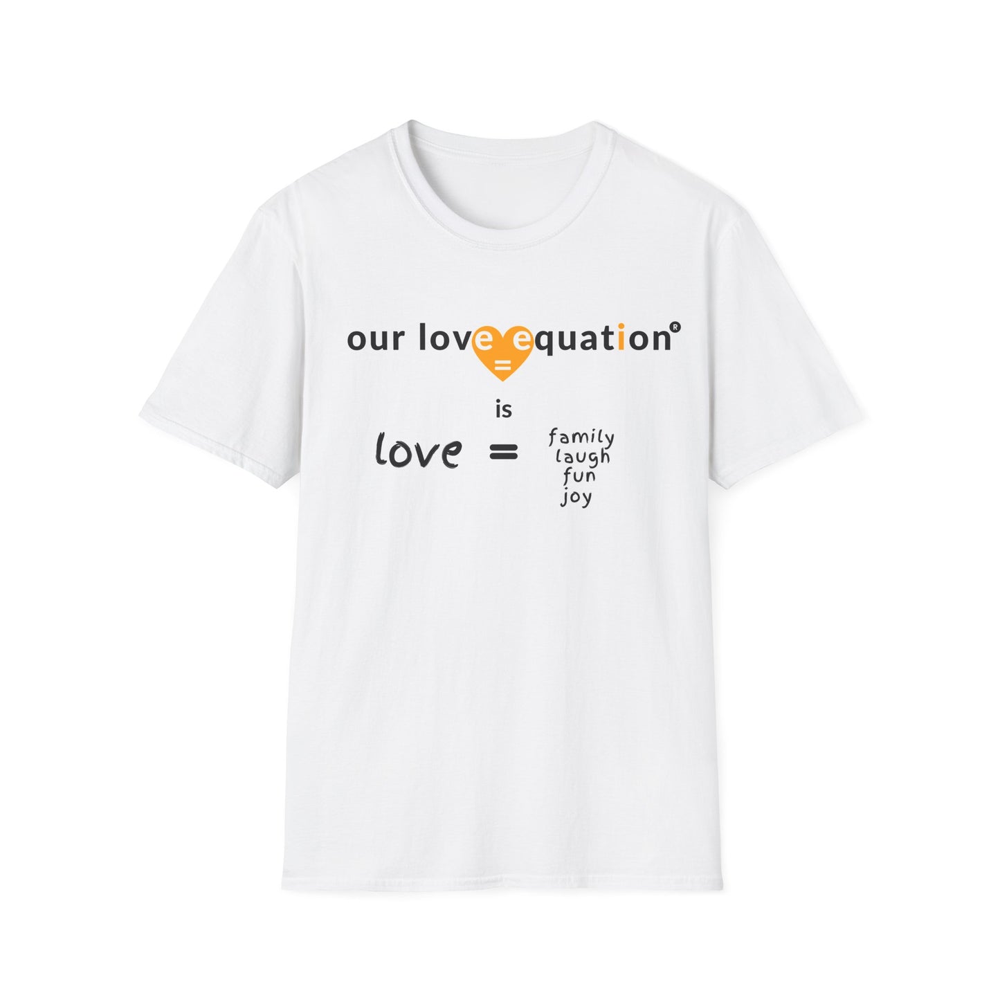 OUR LOVE EQUATION family Unisex Softstyle T-Shirt