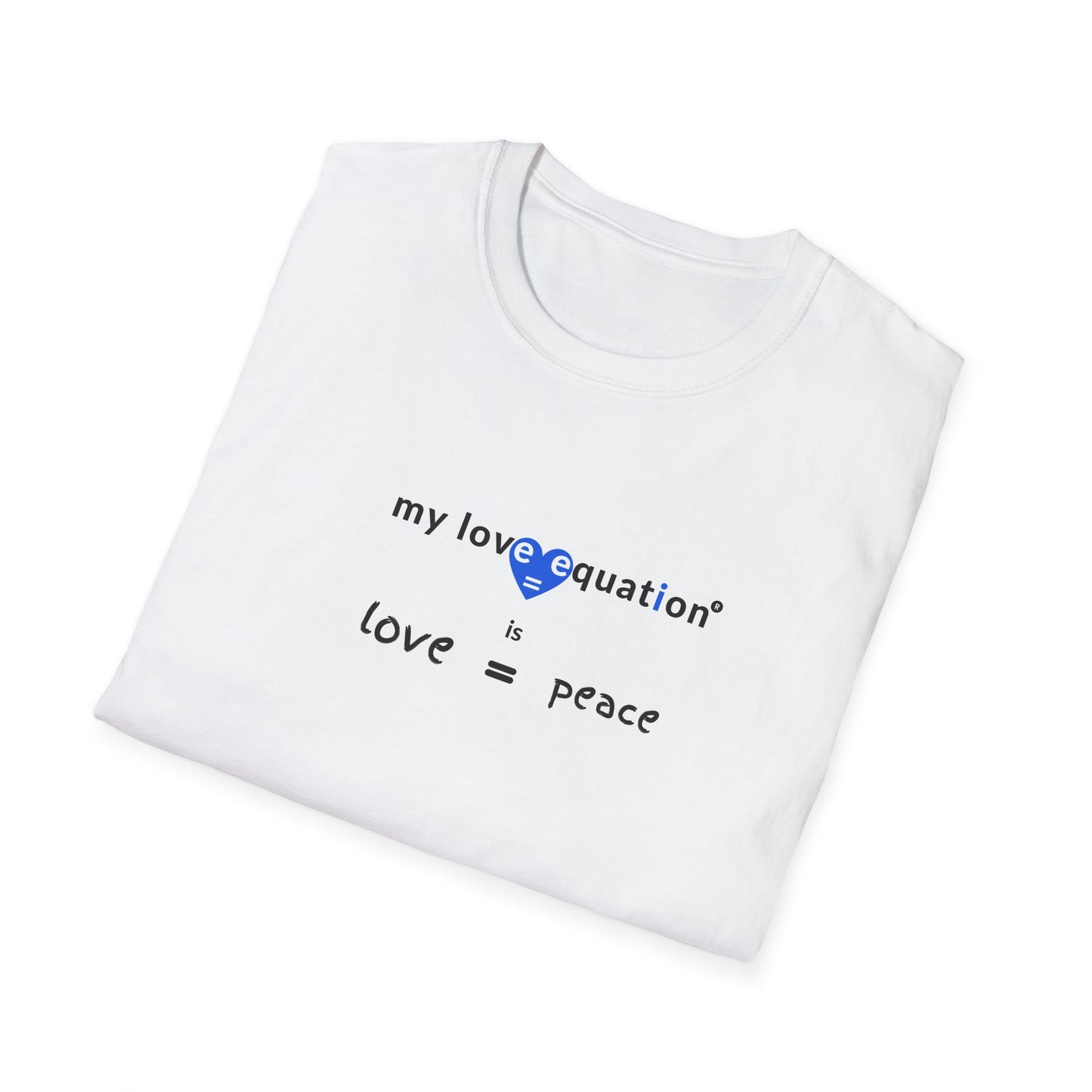 MY LOVE EQUATION Peace Unisex Softstyle T-Shirt
