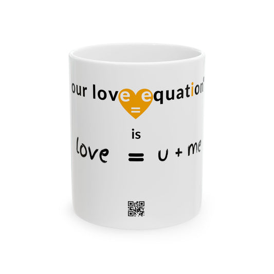 OUR LOVE EQUATION u+me Ceramic Mug 11oz