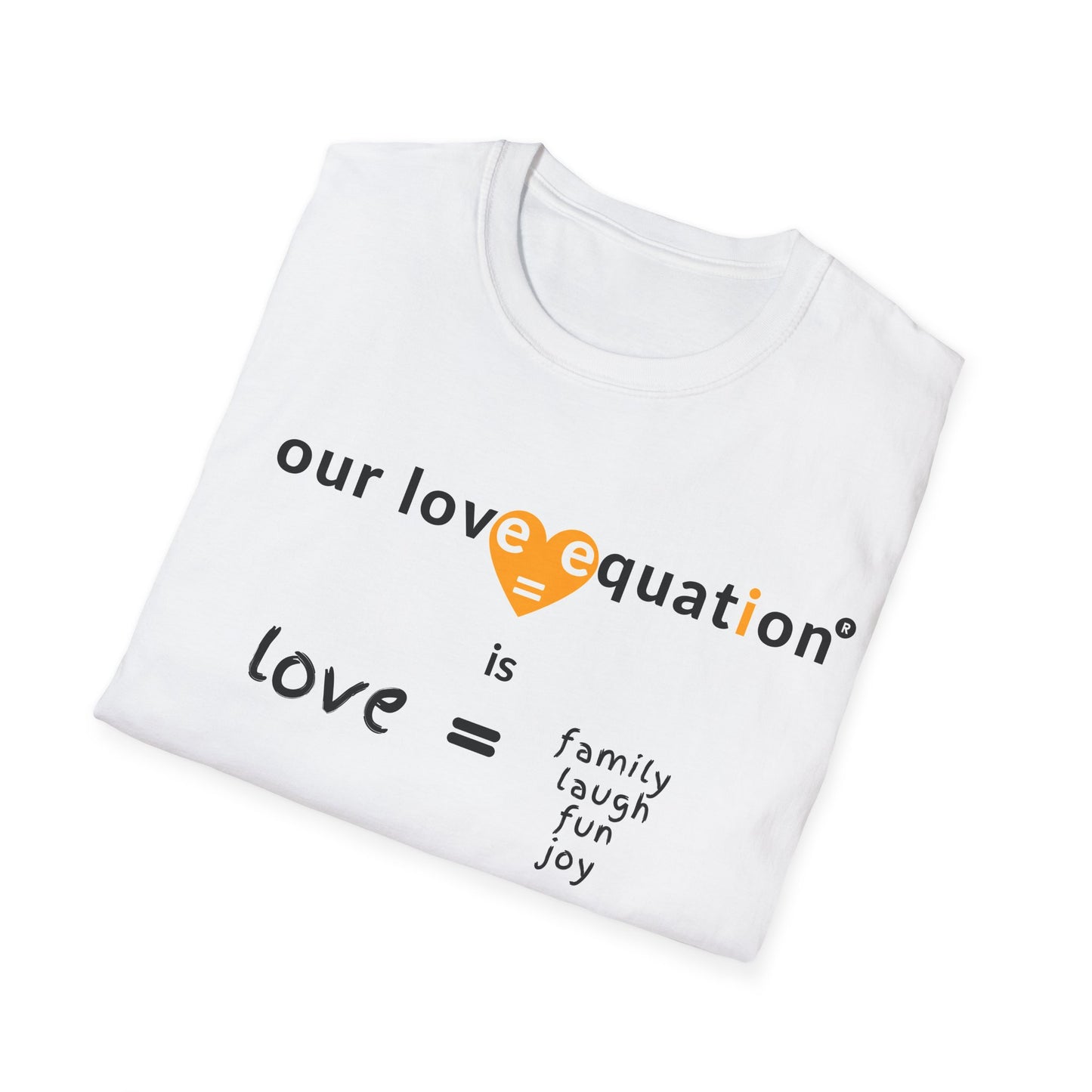 OUR LOVE EQUATION family Unisex Softstyle T-Shirt