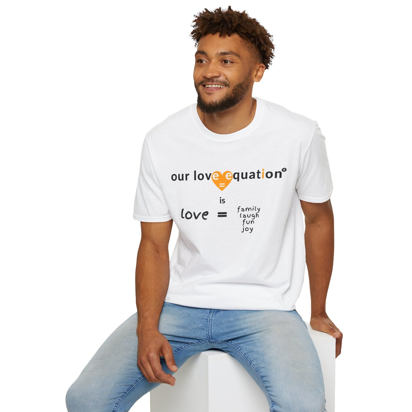 OUR LOVE EQUATION family Unisex Softstyle T-Shirt