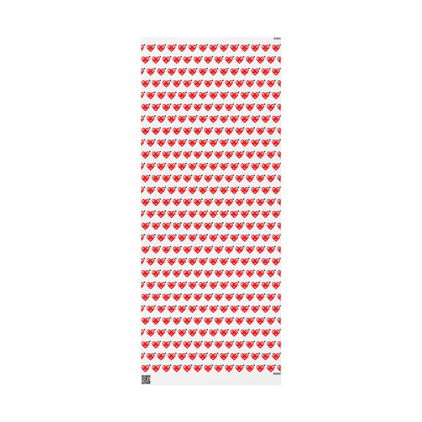 Red Heart Pattern Wrapping Paper Roll — Gift Wrap
