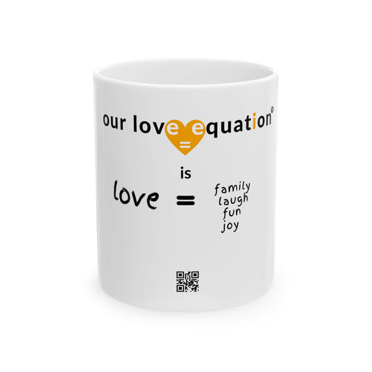 OUR LOVE EQUATION family Ceramic Mug 11oz