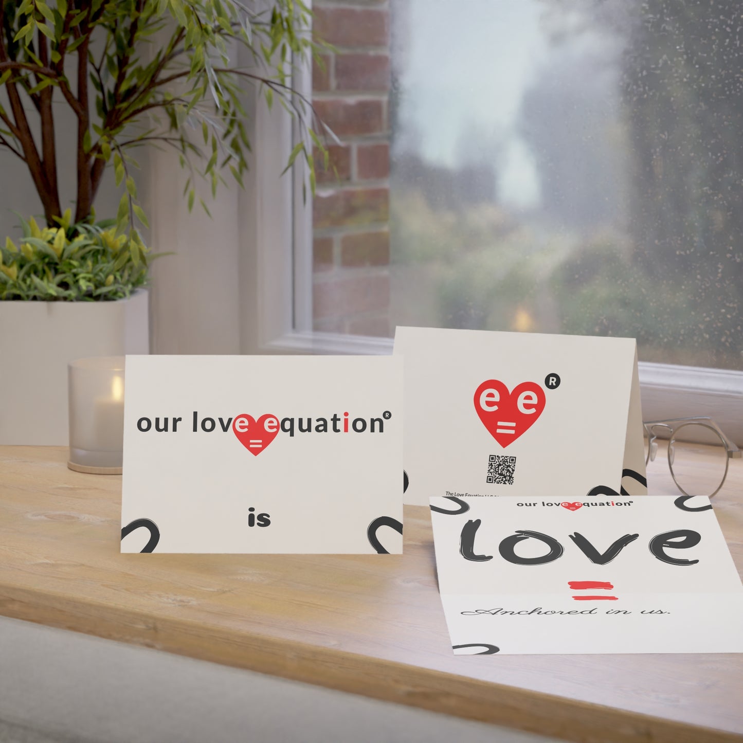 Our Love Equation - Anchored in us. - Creative Love Connection Cards