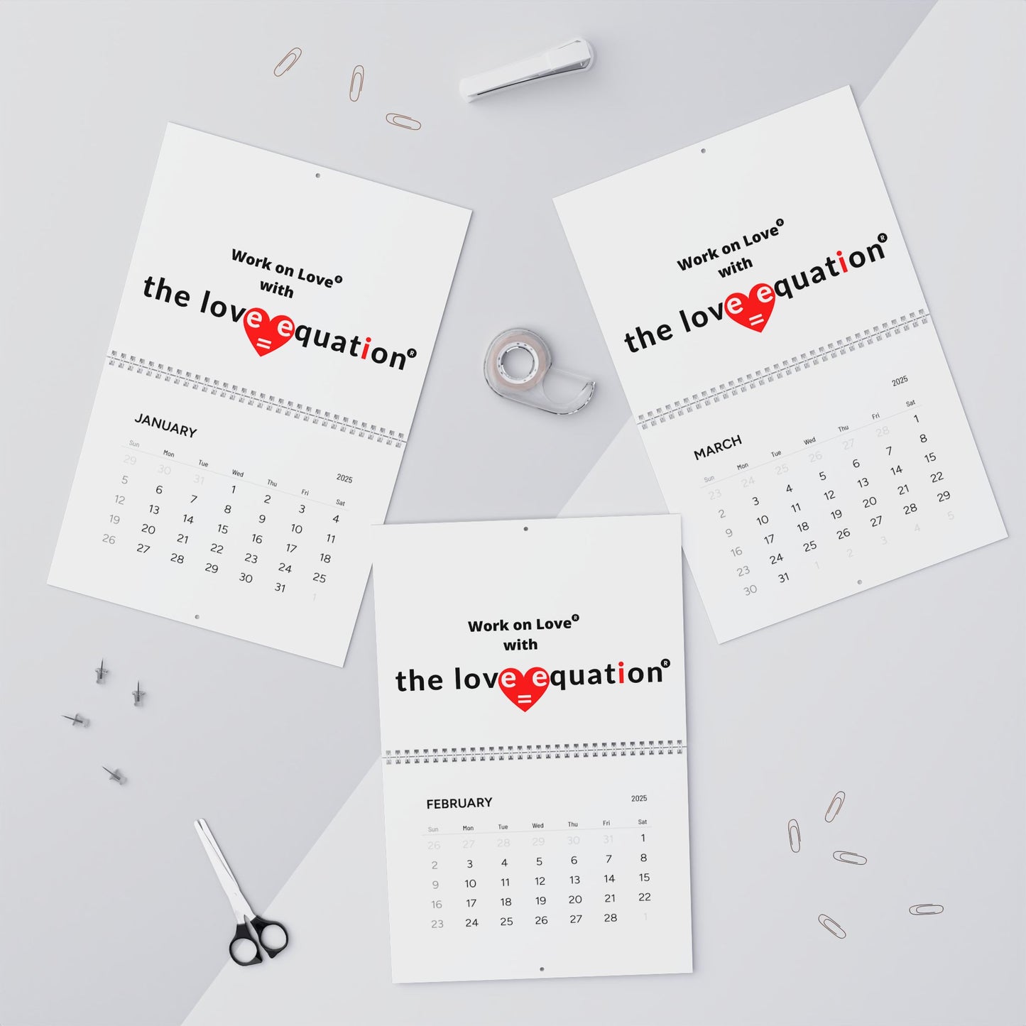 2025 Love Equation Wall Calendar - Inspirational Gift for Couples, Relationship Planner, Home Decor, Motivational Calendar, January to [...]