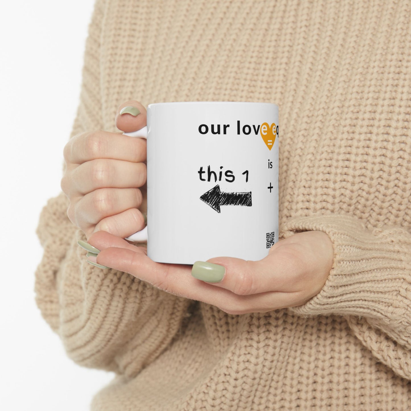 OUR LOVE EQUATION me+this1R Ceramic Mug 11oz