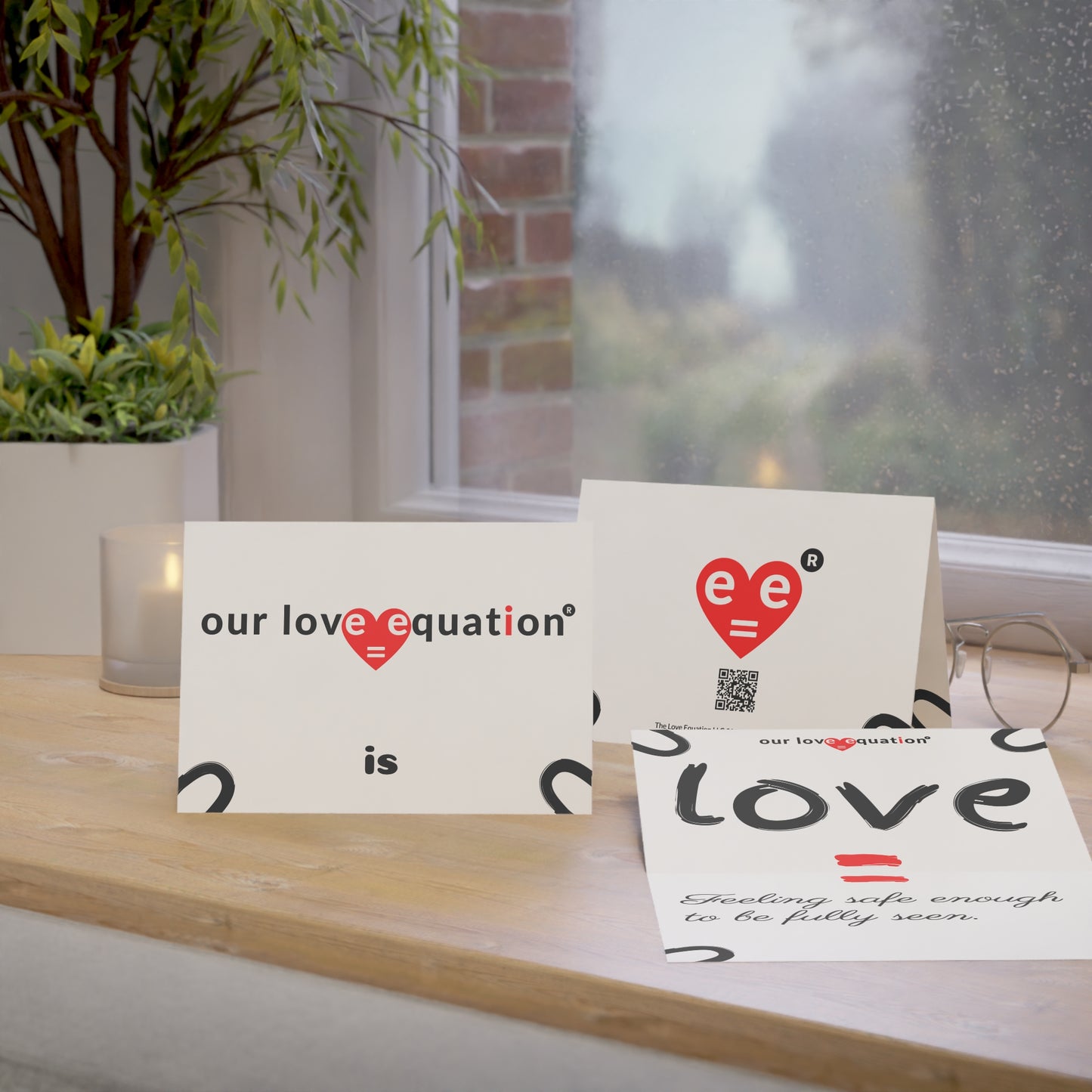 Our Love Equation - Feeling safe enough to be fully seen. - Creative Love Connection Cards