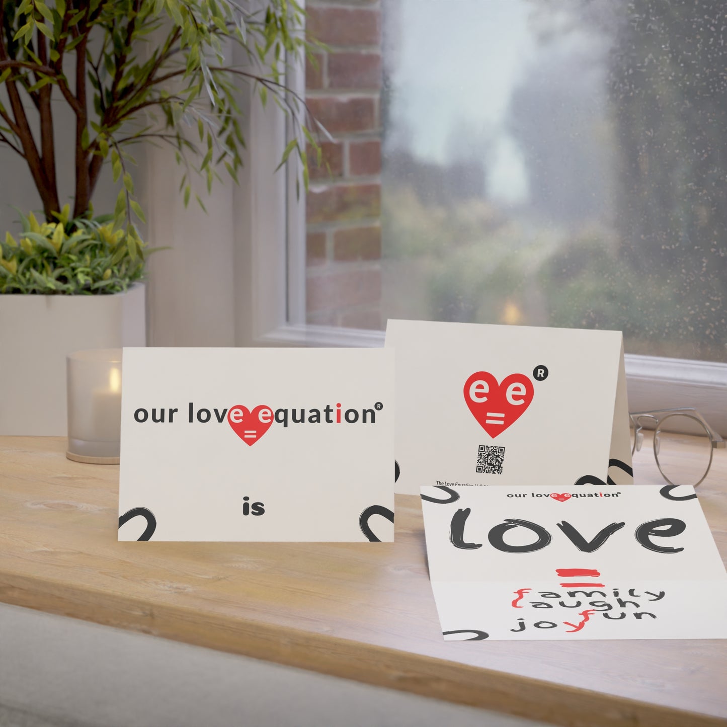 Our Love Equation - family, laugh, fun, joy - Creative Love Greeting Cards