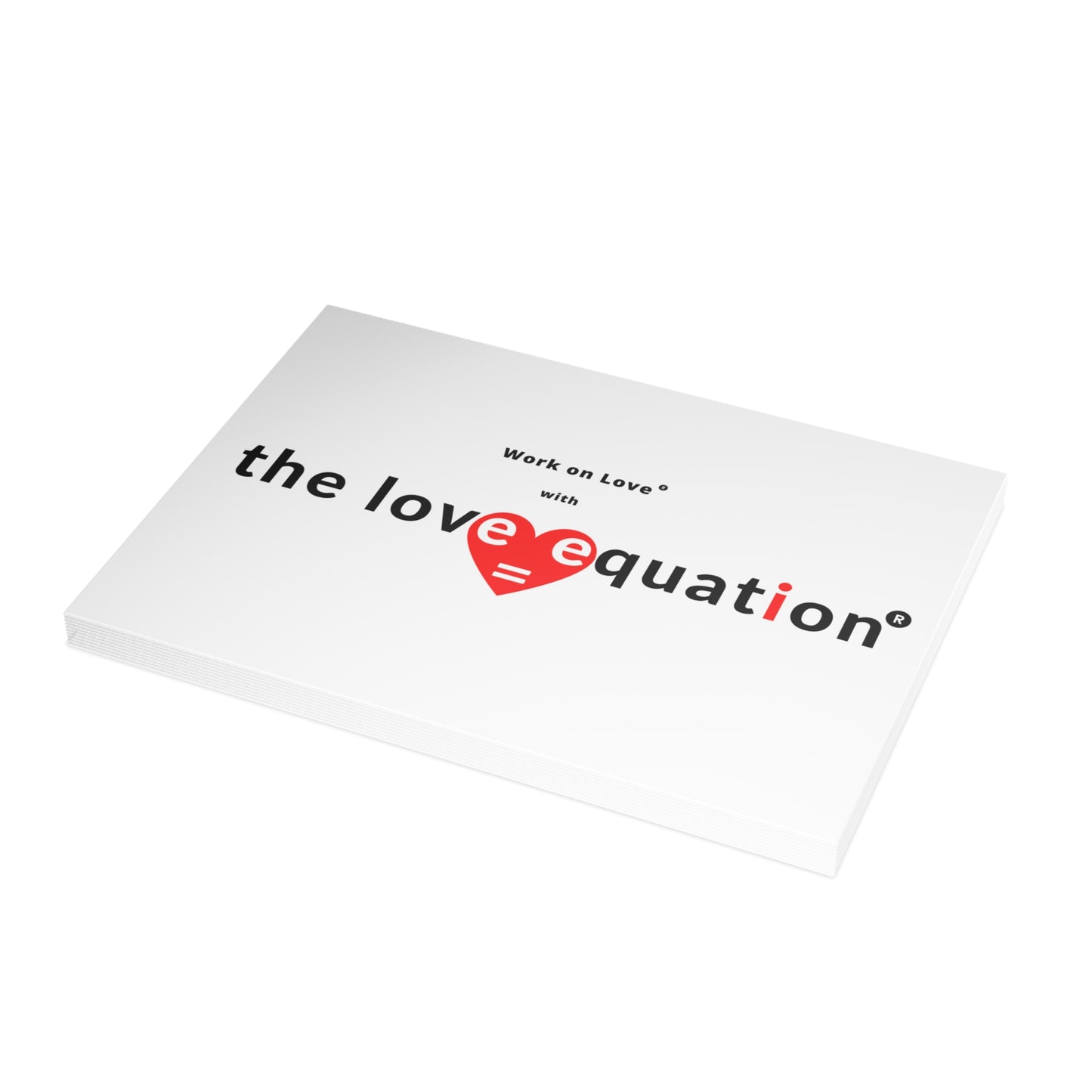 Love Equation Postcard Bundle - Inspirational Love Cards for Couples, Romantic Gifts, Valentine's Day, Encouragement Notes, DIY Greetings