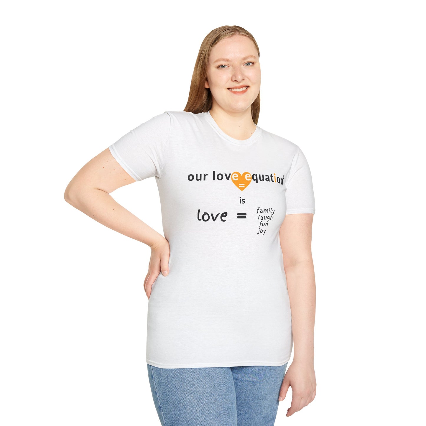 OUR LOVE EQUATION family Unisex Softstyle T-Shirt