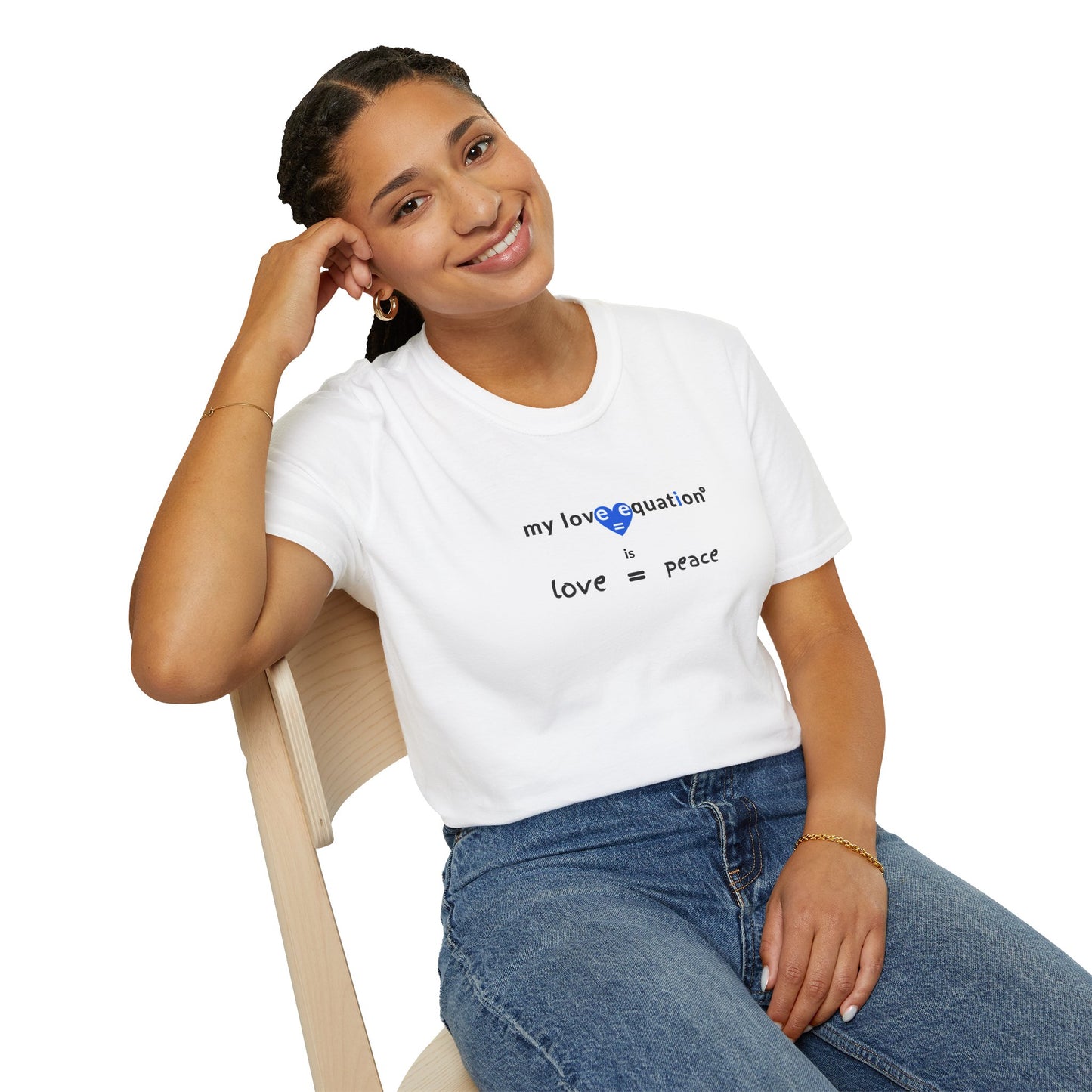 MY LOVE EQUATION Peace Unisex Softstyle T-Shirt