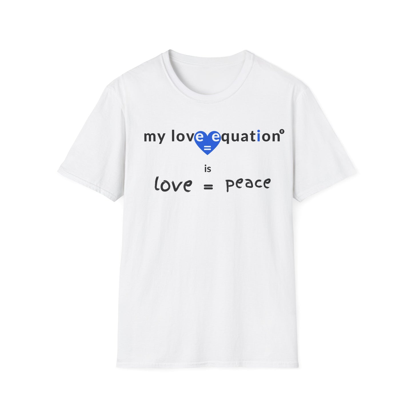 MY LOVE EQUATION Peace Unisex Softstyle T-Shirt