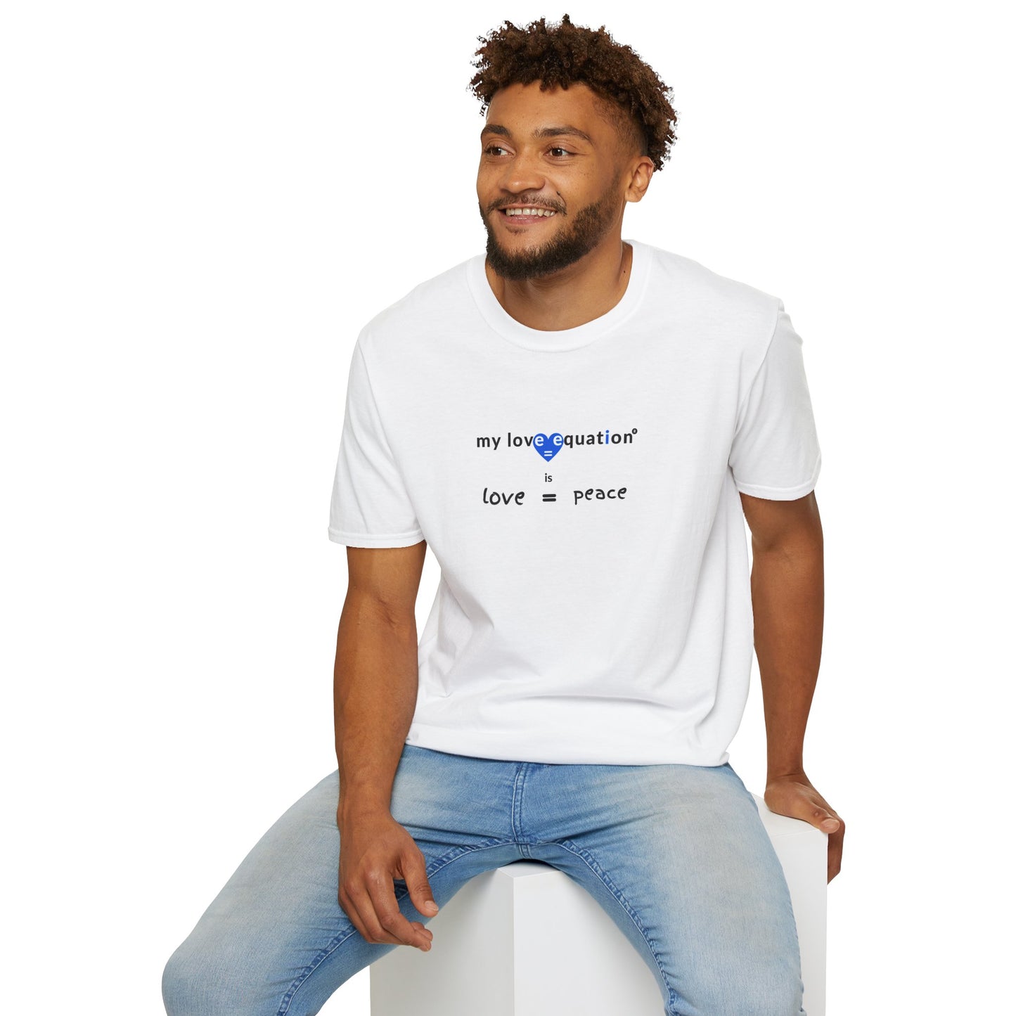MY LOVE EQUATION Peace Unisex Softstyle T-Shirt