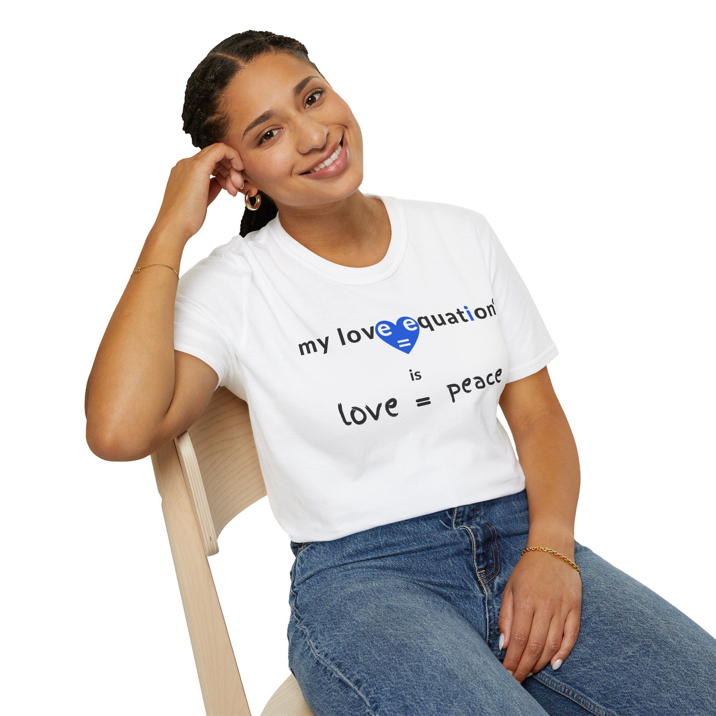 MY LOVE EQUATION Peace Unisex Softstyle T-Shirt