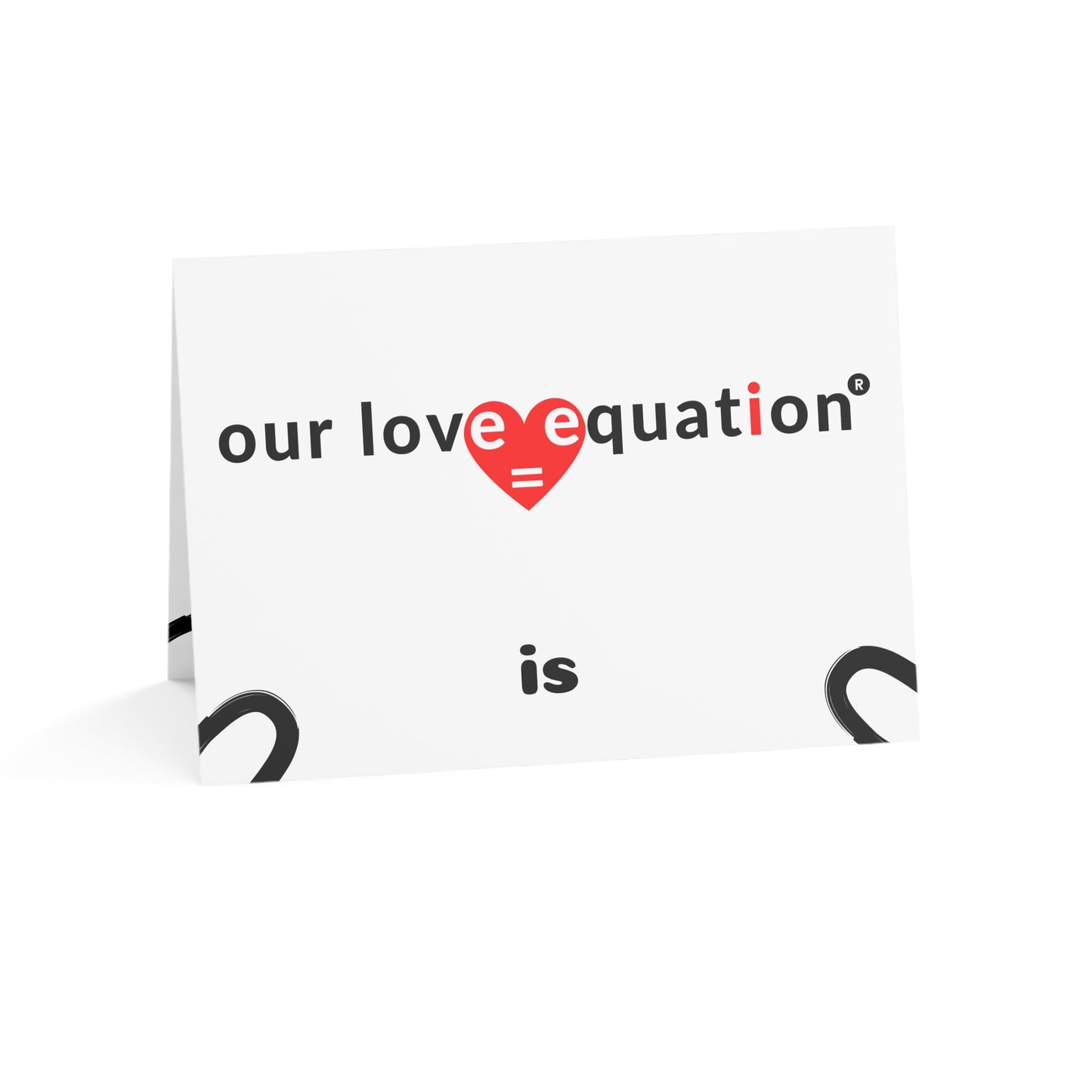Our Love Equation - Blank - Creative Love Greeting Cards