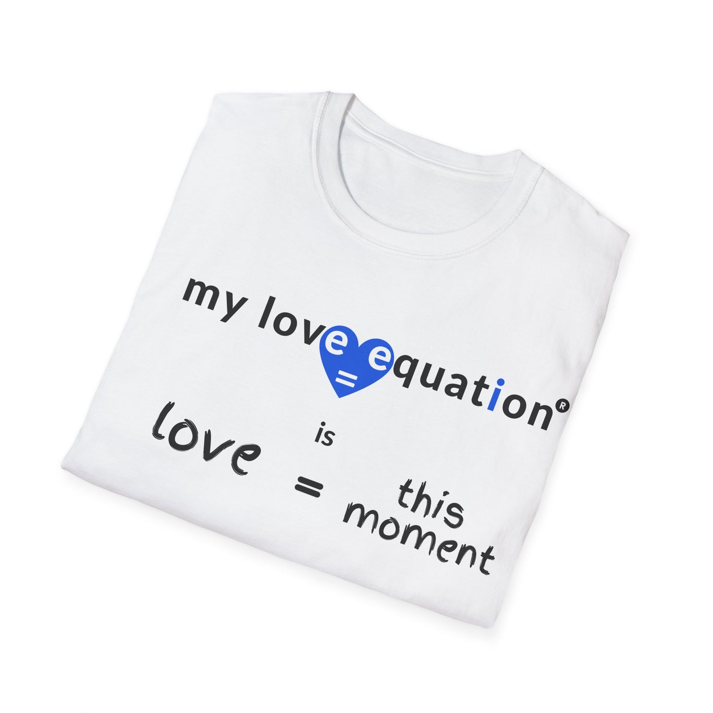 MY LOVE EQUATION this moment Unisex Softstyle T-Shirt