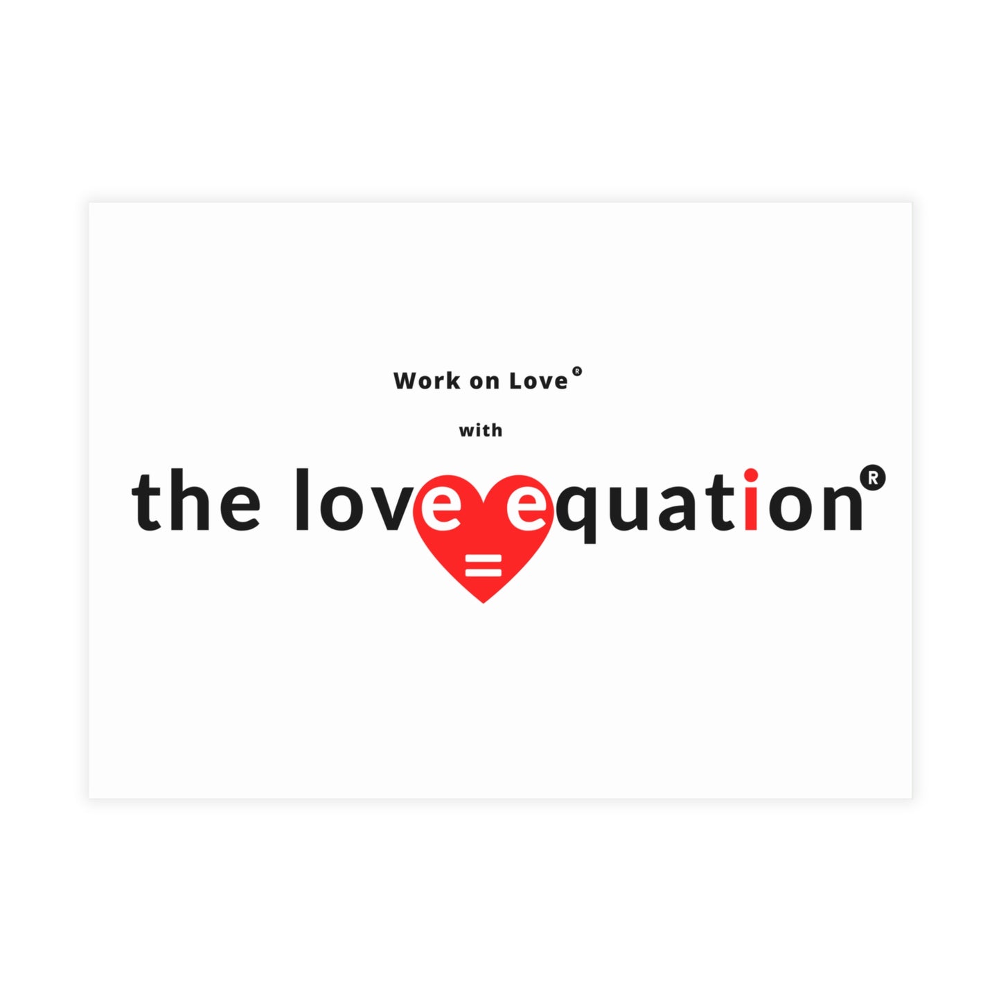 Love Equation Postcard Bundle - Inspirational Love Cards for Couples, Romantic Gifts, Valentine's Day, Encouragement Notes, DIY Greetings