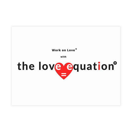Love Equation Postcard Bundle - Inspirational Love Cards for Couples, Romantic Gifts, Valentine's Day, Encouragement Notes, DIY Greetings