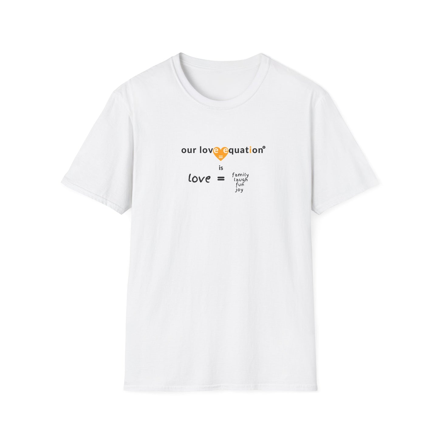 OUR LOVE EQUATION family Unisex Softstyle T-Shirt