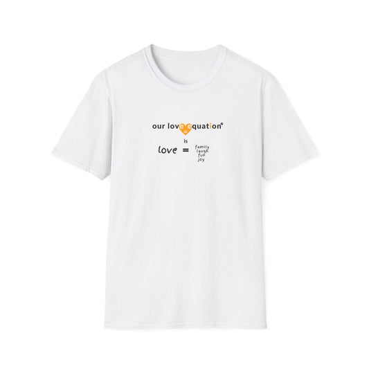 OUR LOVE EQUATION family Unisex Softstyle T-Shirt