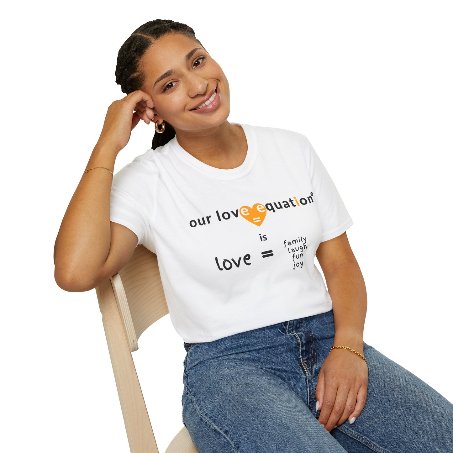 OUR LOVE EQUATION family Unisex Softstyle T-Shirt