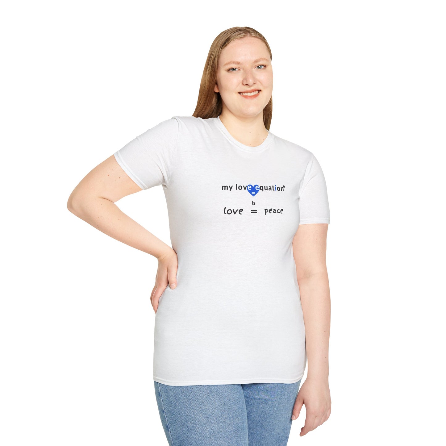 MY LOVE EQUATION Peace Unisex Softstyle T-Shirt